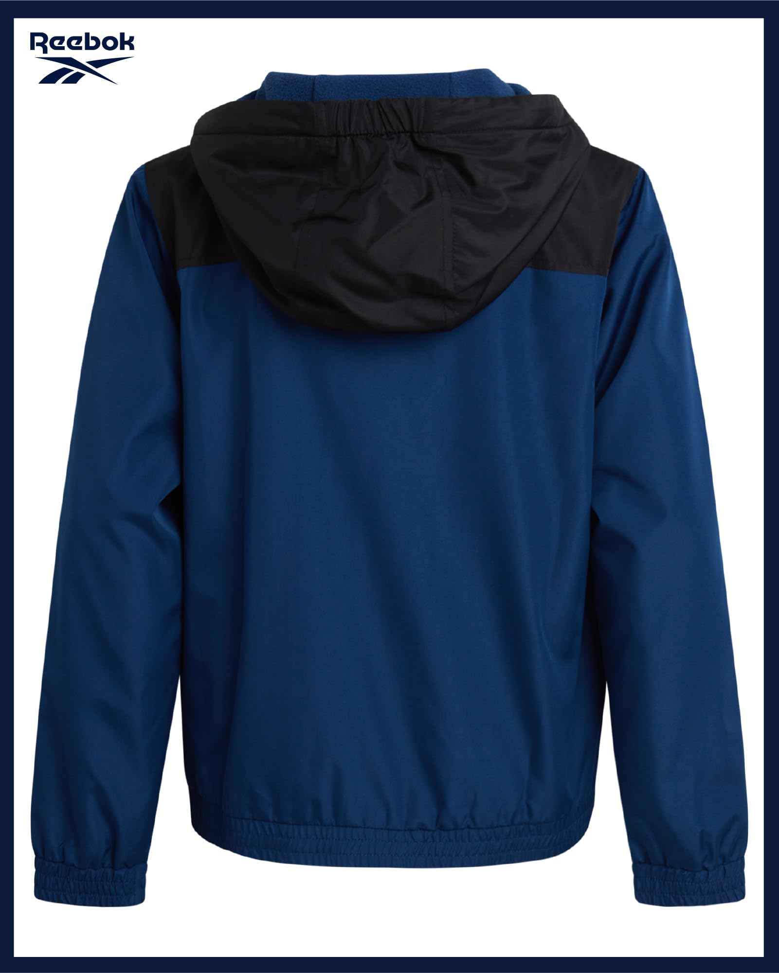 Reebok Jungen B Windbreakr Pol Flc Oberbekleidungsjacken
