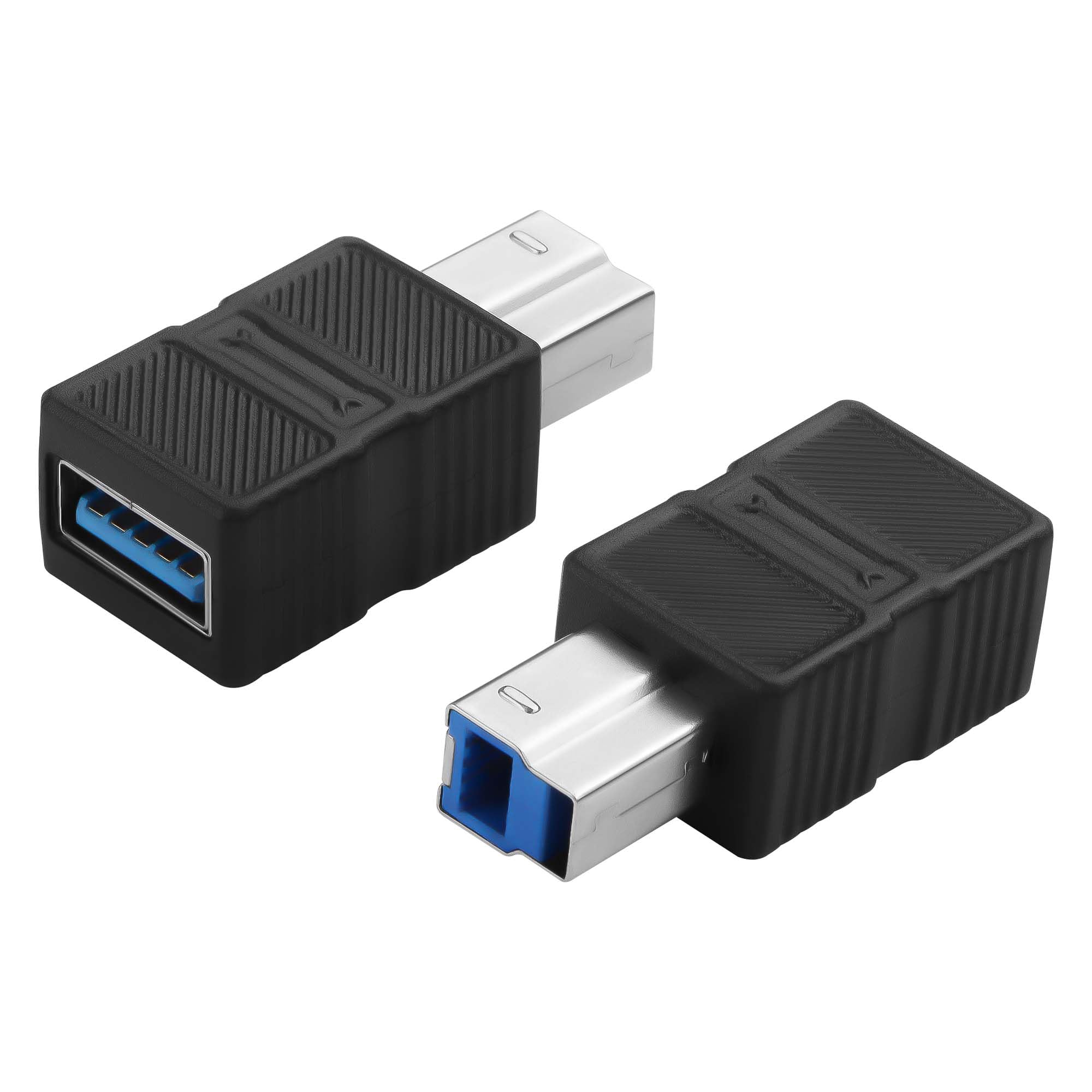 CERRXIAN USB-AからUSB-B変換アダプター 3.0対応 ホスト、ハードディスクボックス、プリンター接続用 2個 (USB-Aメス to USB-Bオス)