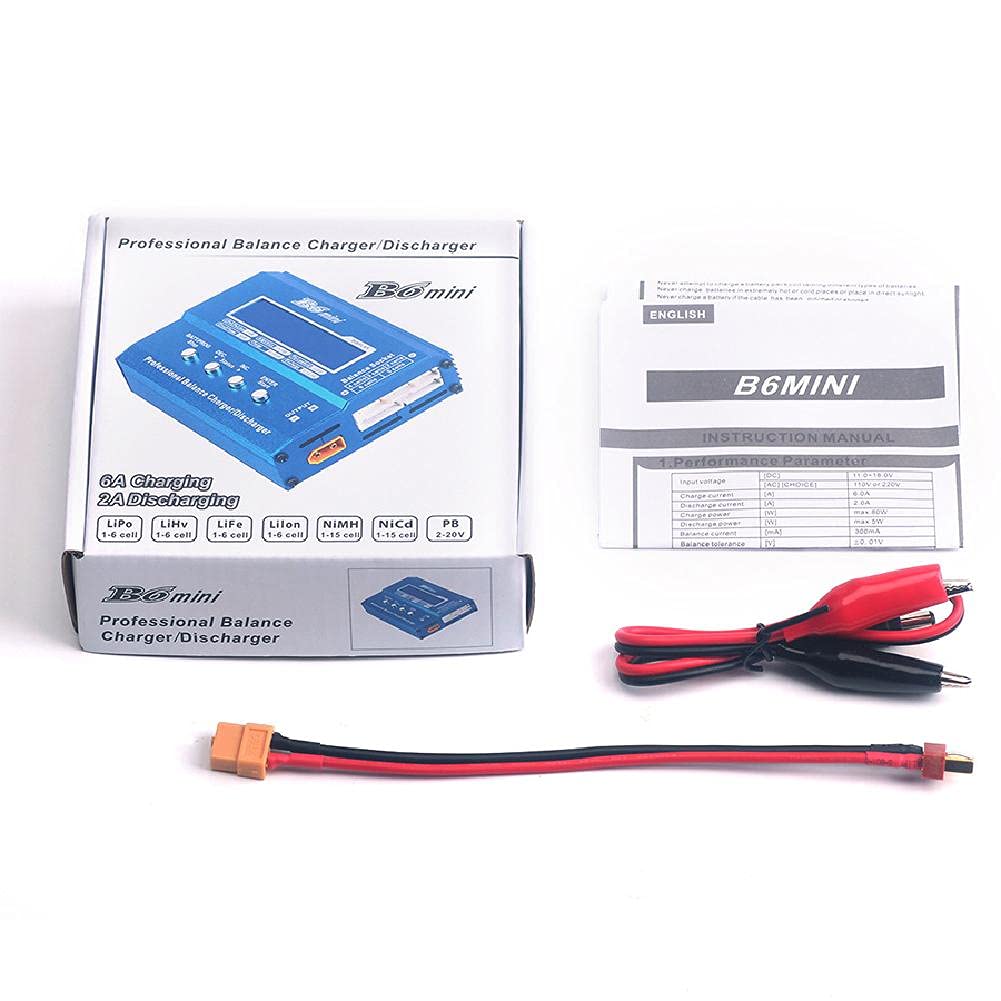 Caricatore multifunzionale 60W FPV B6 Mini Balance Charger/Scaricatore per RC carica batteria