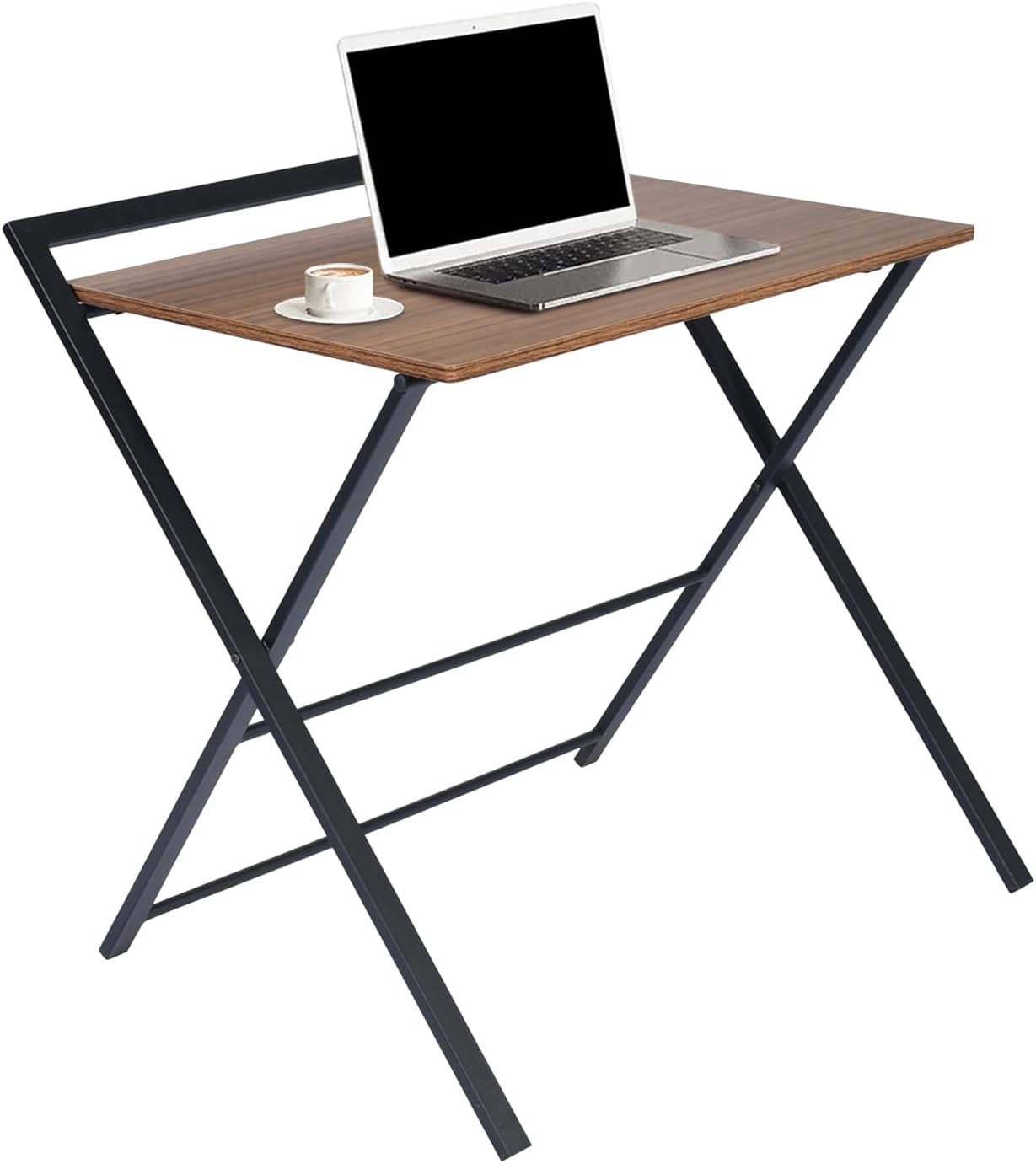 Folding Desk, Foldable Table Space Saving Computer Sturdy