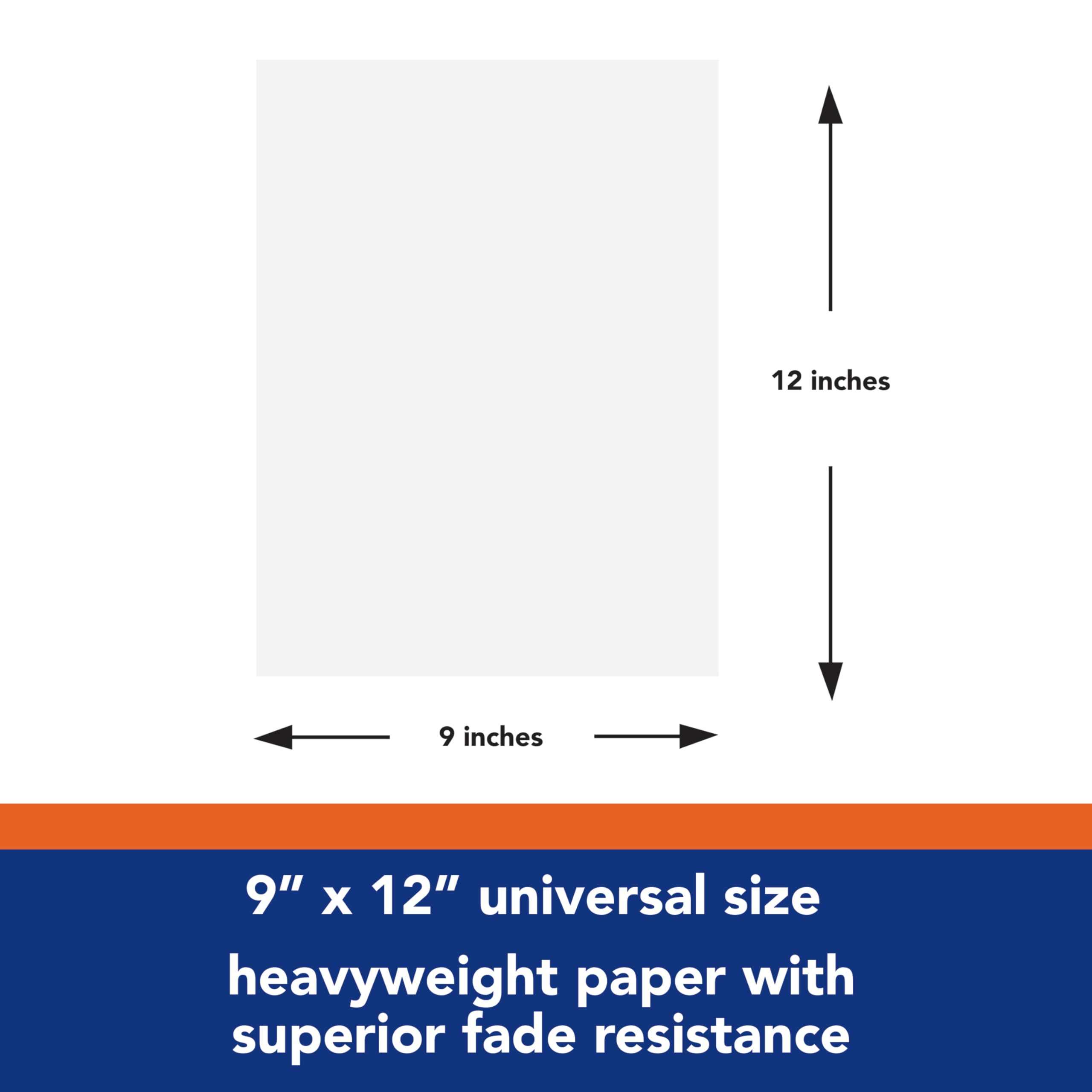 Pacon Tru-Ray Heavyweight Konstruktionspapier, weiß, 22,9 x 30,5 cm, 50 Blatt