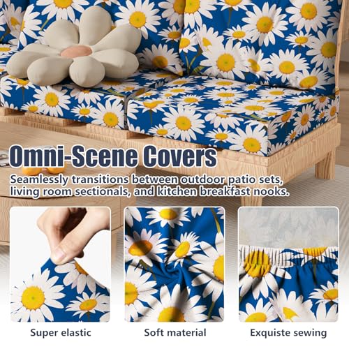 Large Patio Outdoor Cushion Covers, Stretch Couch Chair Furniture Slipcover by Vorshape - Used condition - Image 3