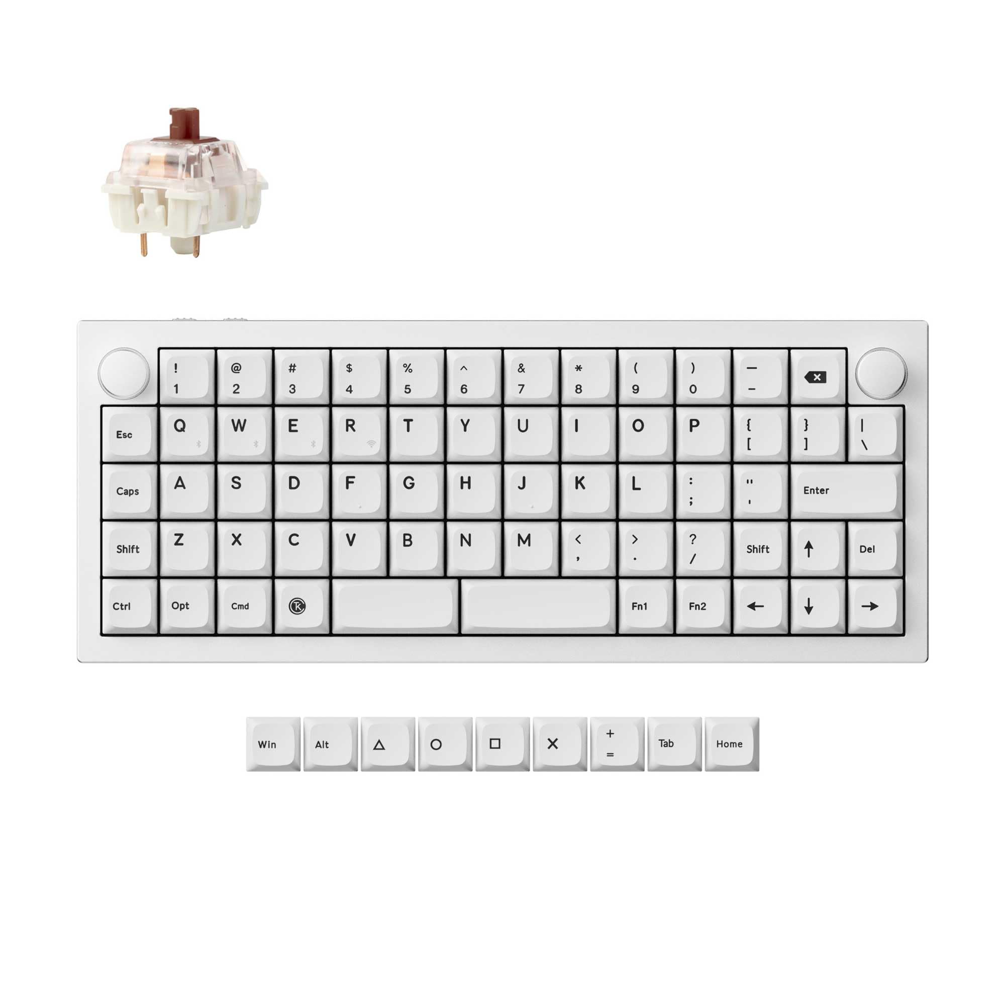 そ*と様 keychron Q15 max 茶軸 Keychron Q15 Max QMK Wireless Custom Mechanical Keyboard