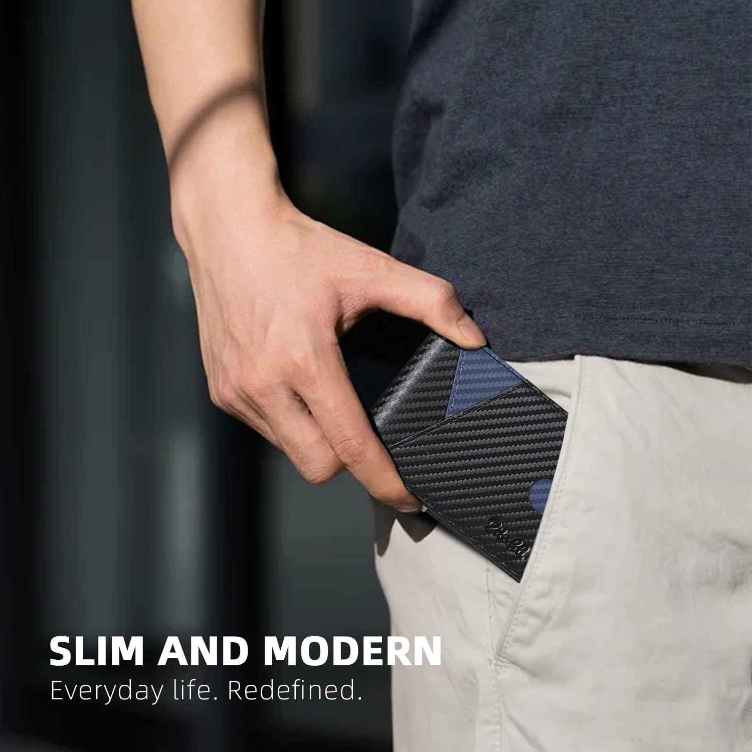 Zitahli Wallet for Men - with Money Clip Slim Leather Slots Credit Card Holder RFID Blocking Bifold Minimalist Wallets with Gift Box - Image 6