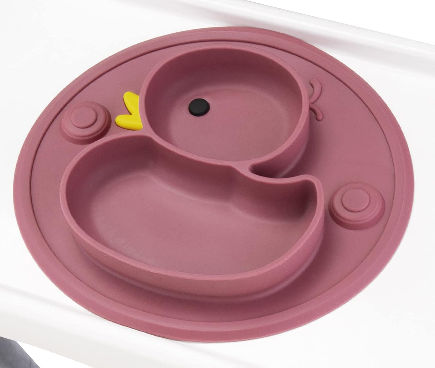 Lightening Baby Plate Silicone Suction Toddler Plates, Divided Dishes for Toddler Kids, Self Feeding, BPA Free, Microwave & Dishwasher Safe : Baby
