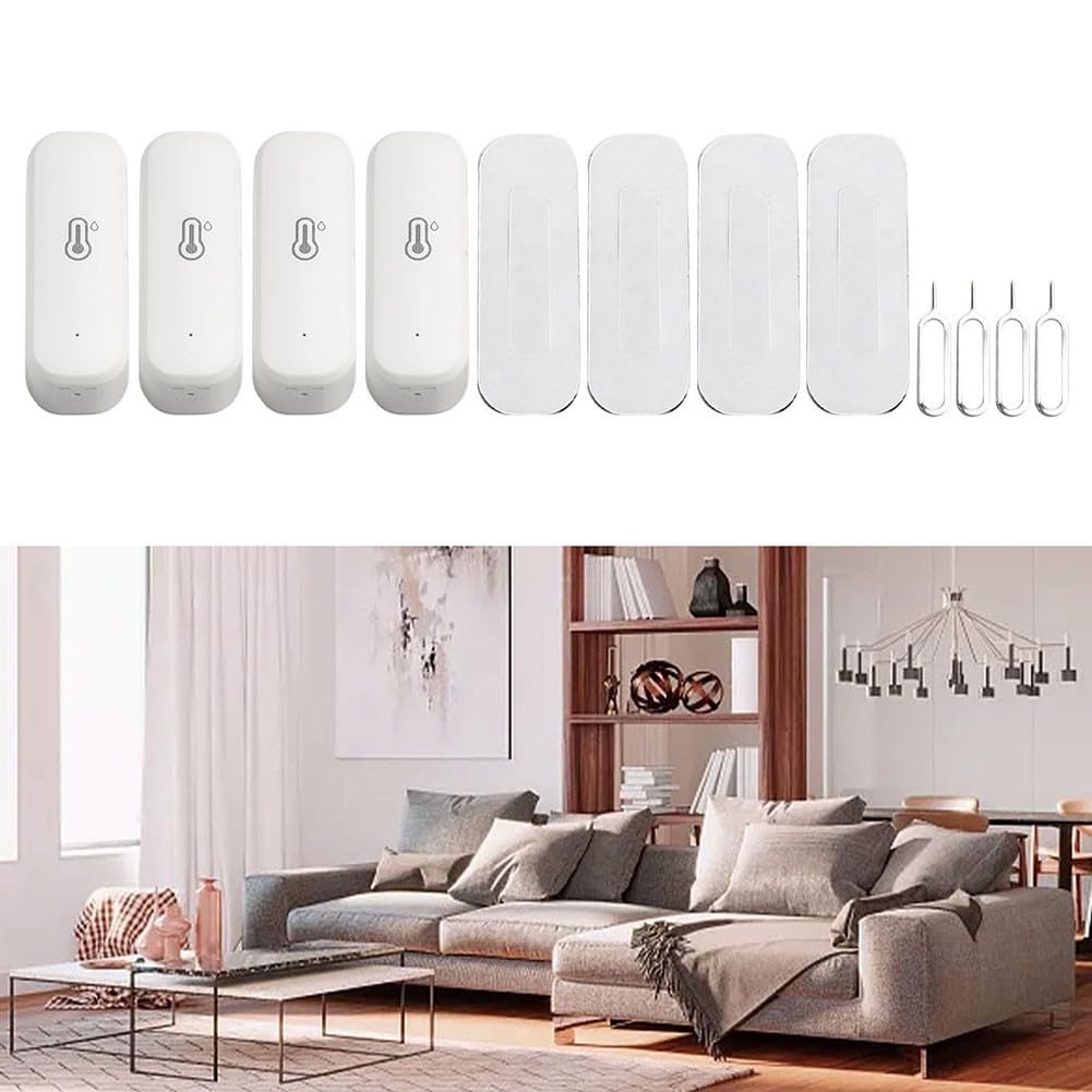 Zigbee Détecteur de température et d'humidité sans fil avec commandes vocales pour Zigbee