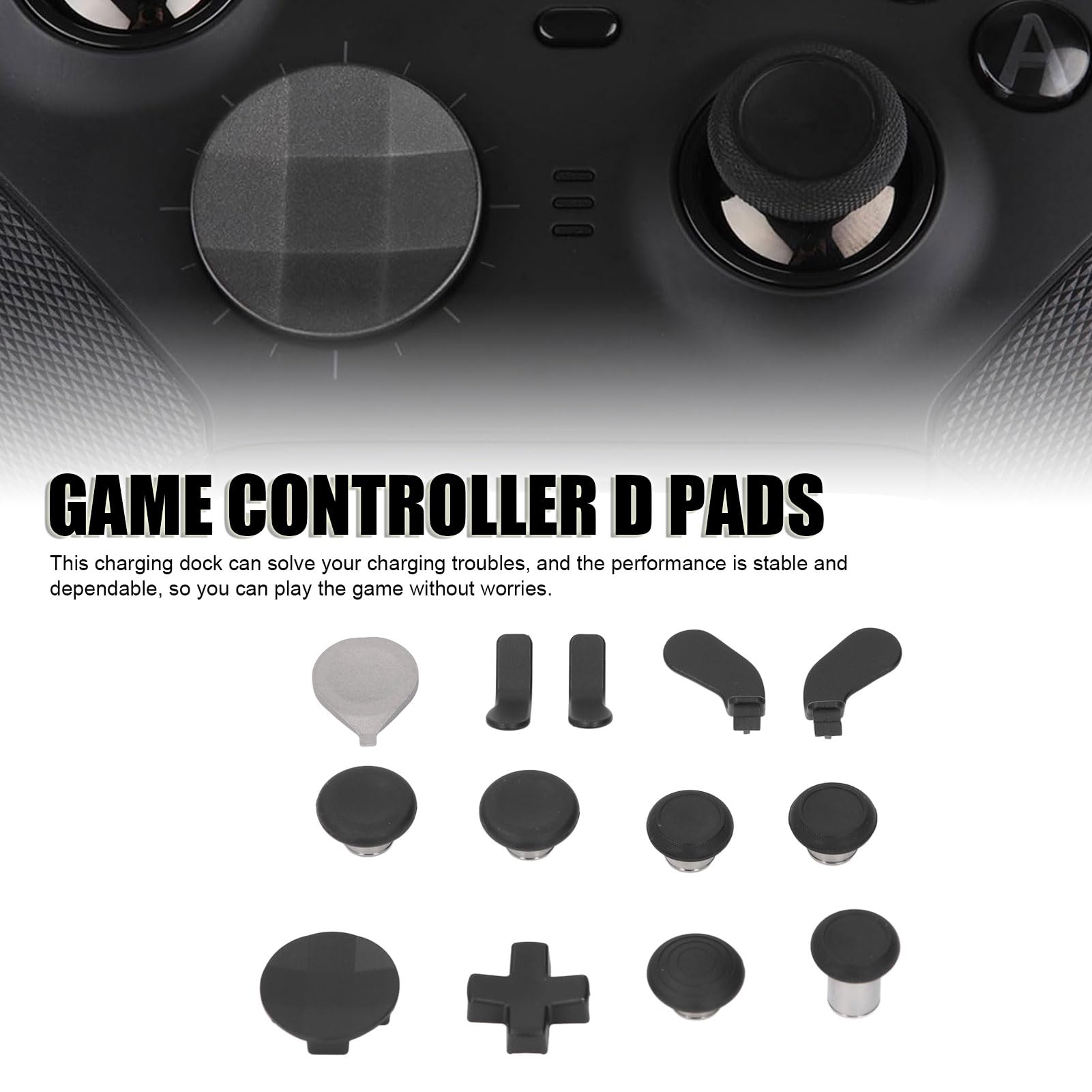 Pack Complet de Composants pour Manette X Box Série 2/série 2 Core – Accessoires Comprenant 6 Manettes, 4 Palettes, 2 D Pad, 1 Station de Charge, 1 Outil, 1 étui de Transport