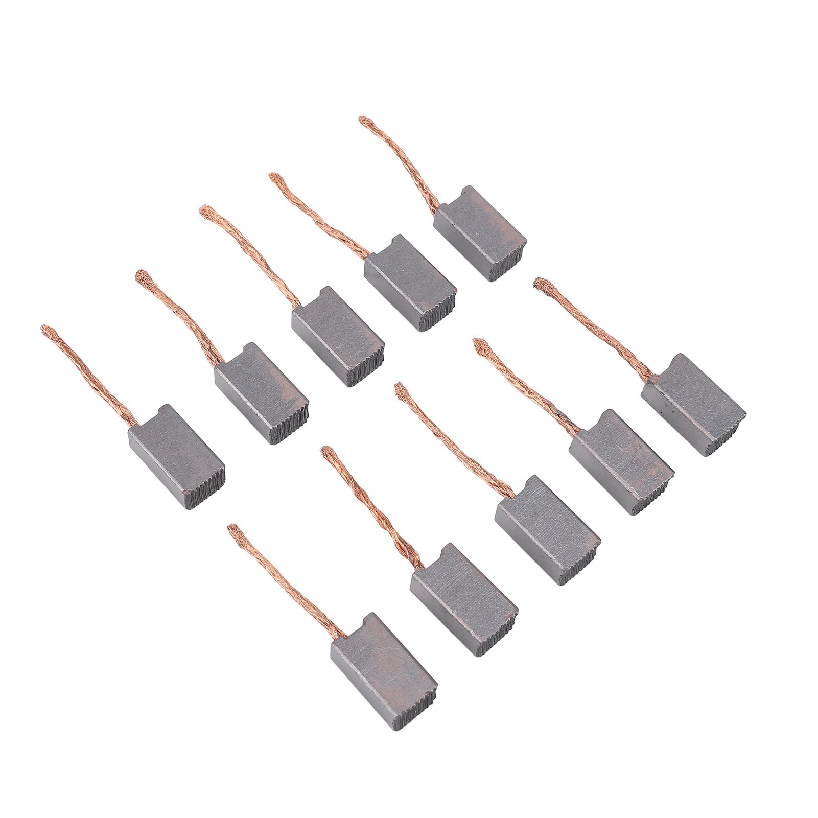 Ymiko 20pcs Electric Motor Brush Good Electrical Thermal Conductivity Carbon Brush for 1020 Motor Commutator Slip Ring