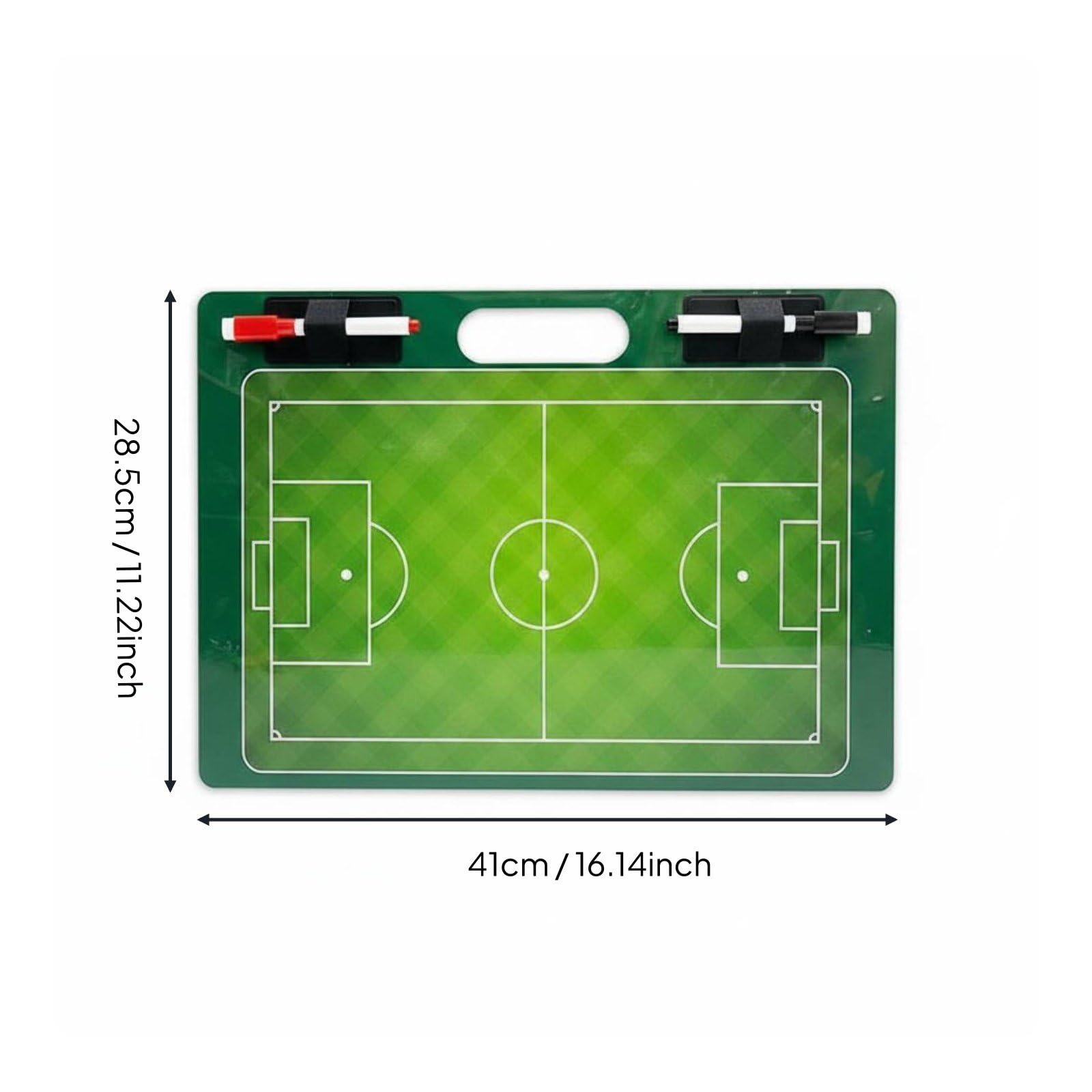 Lavagna Tattica Calcio Tavola Strategica Pannello Allenatore Plancia Allenamento Materiale Pvc Layout Campo Completo Superficie Cancellabile per, color to 1