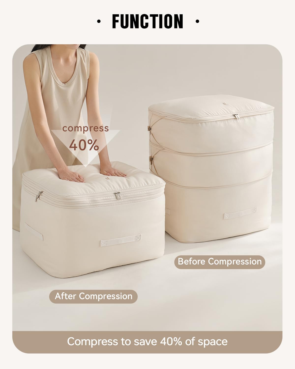 Lot De 2 Sacs De Rangement Sous Vide,Sacs De Rangement Réutilisables