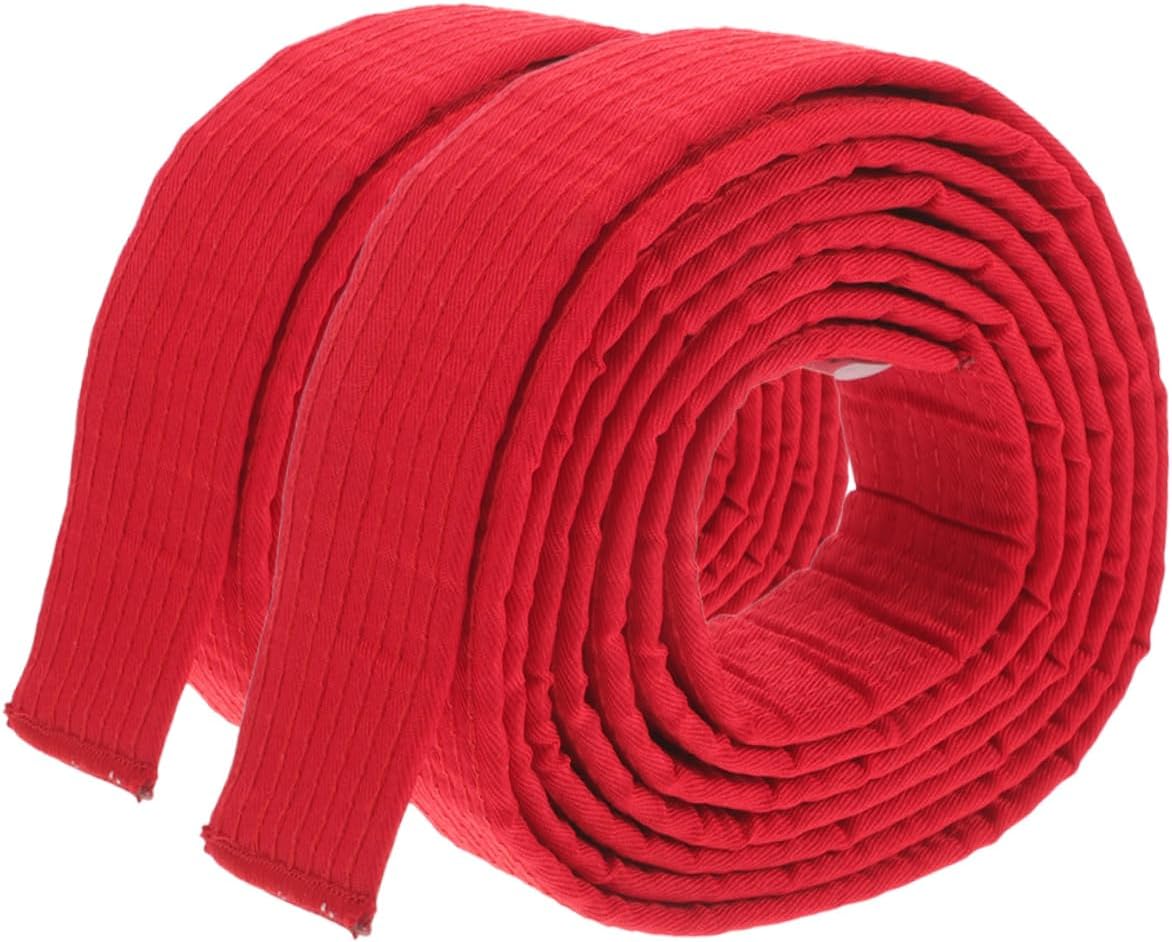 YARNOW 1 Pair Taekwondo Ranking Belts for Adults and Durable Martial Arts Belt Red Essential for Training Competitions and Demonstrations Comfortable Fit for Enhanced Performance