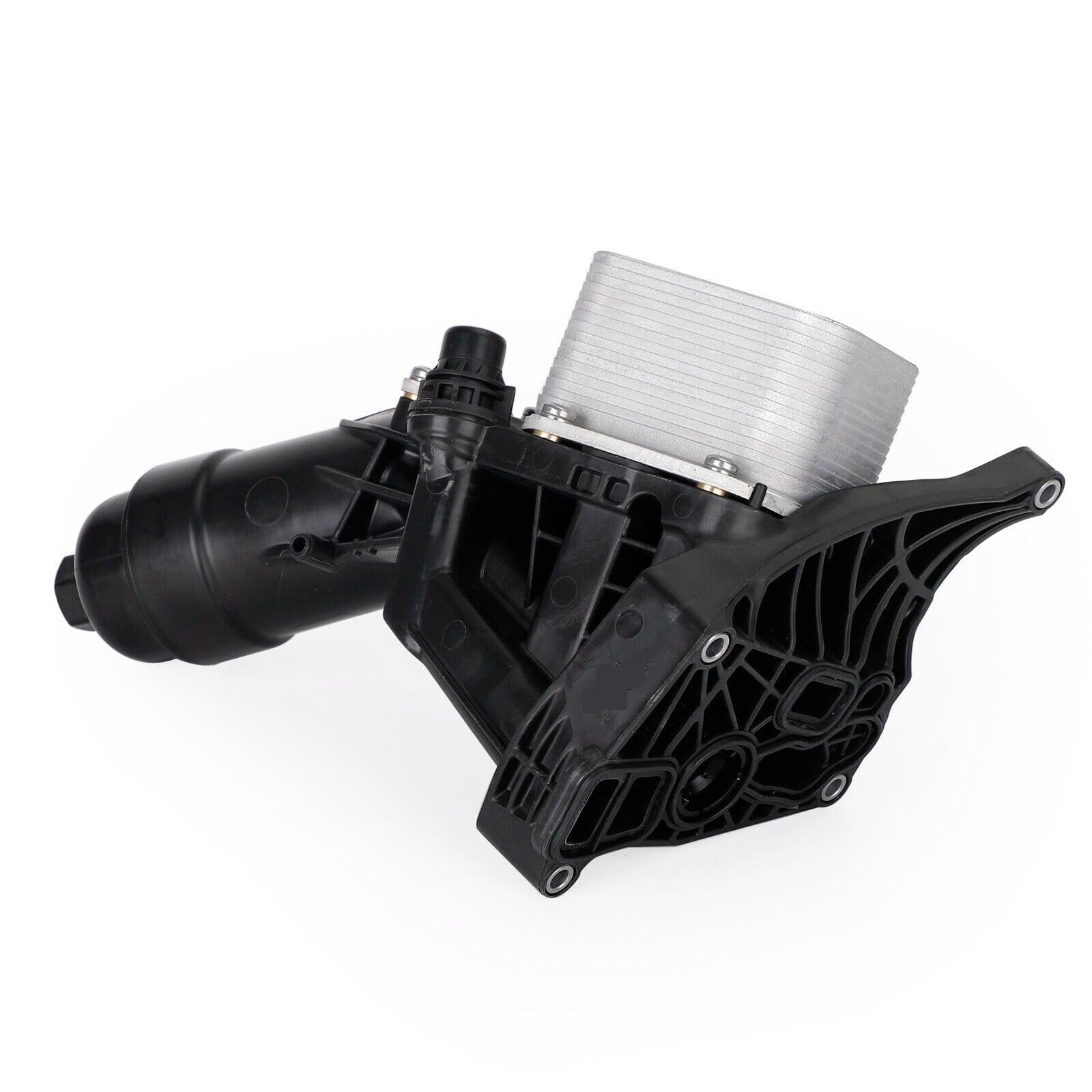 SaDity Filtro de aceite de motor de aluminio 11428596283 11428586673 Compatible con BMW F15 F20 F25 F26 G01 G02, enfriador de aceite de piezas de automóvil con junta