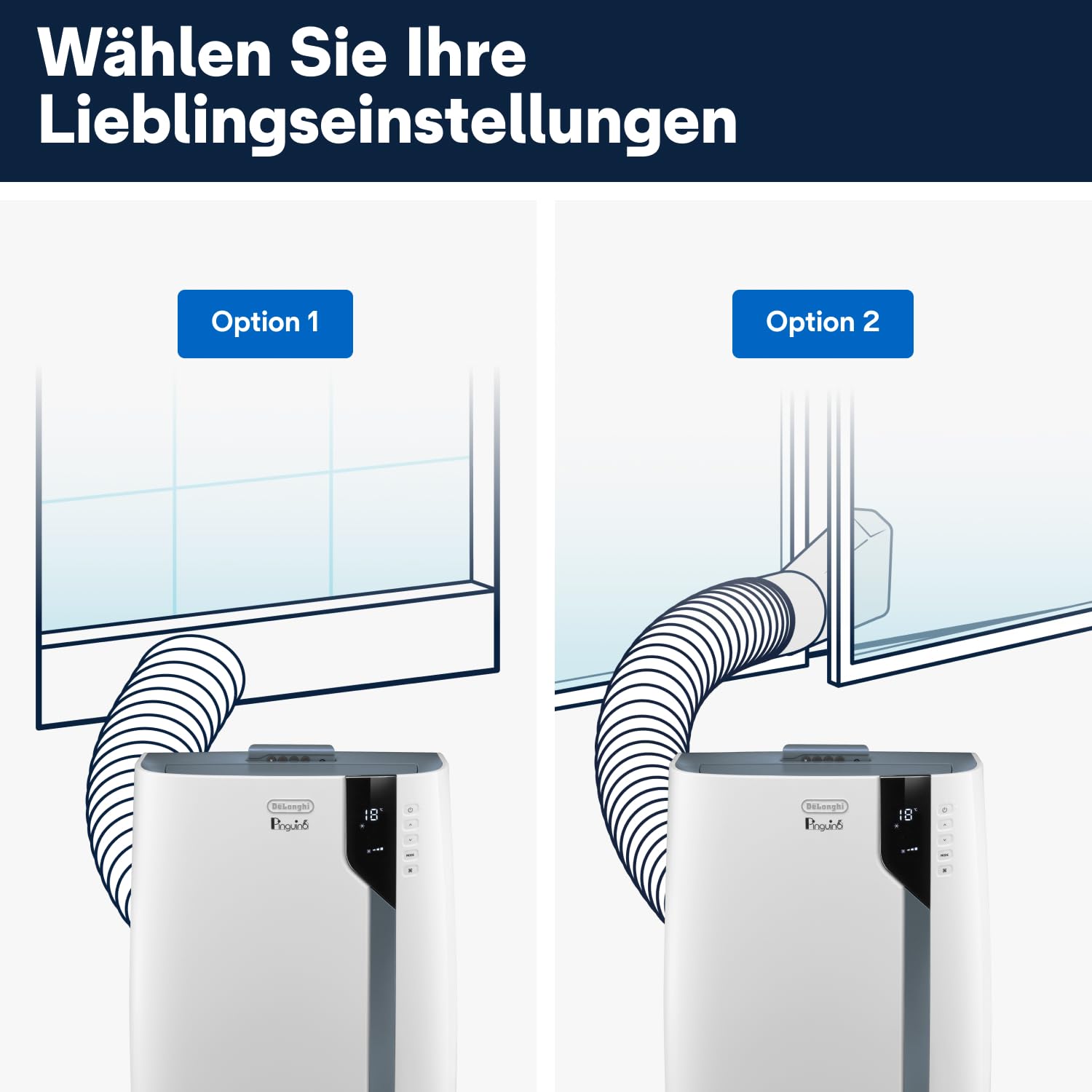 De'Longhi Pinguino PAC EX105 Mobiles Klimagerät mit EcoRealFeel-Technologie – Bild 6