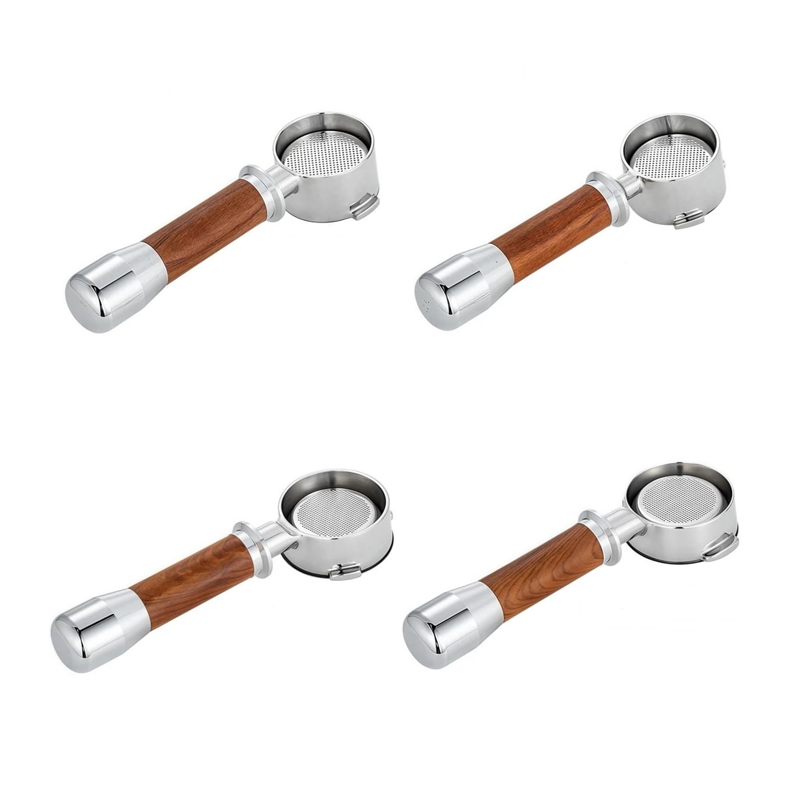 Cesta De Filtro Portafiltro Sin Fondo De 51/58MM, Mango Extraíble, Compatible Con Barsetto, Accesorios For Cafetera E61, Adaptación Precisa(58MM for BAE01)