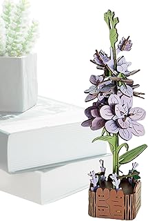 Comprar De Madera 3D,Manualidad de Flores Creativa y Divertida - De Madera 3D,para Niños, Decoración del Hogar, Relajación, Exposición en Estanterías y como Centro de Mesa