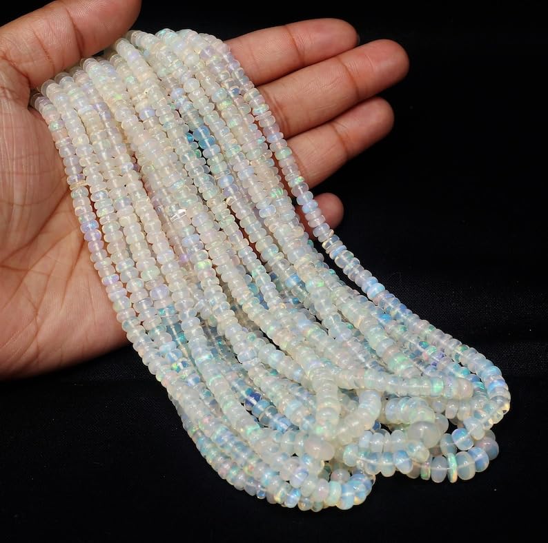 Opale éthiopienne naturelle AAA : finissez-en avec les perles ternes pour vos colliers