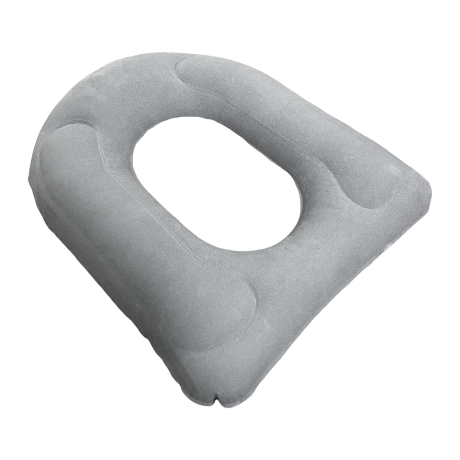 Aufblasbares Toilettensitzkissen, Bequeme erhöhte Unterstützung, sichere Saugnäpfe, tragbar, PVC, for Reisen, universeller Einsatz geeignet