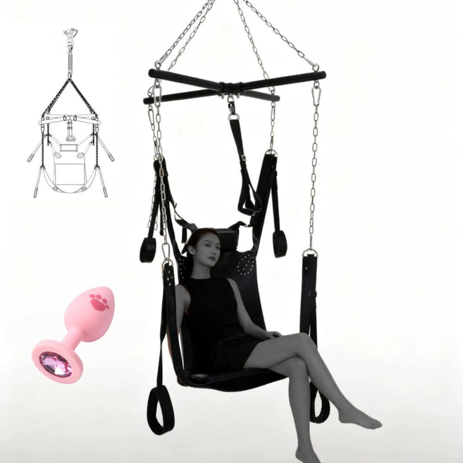 Balancoire Sexuelle Pour Couple Plafond Suspendue Adulte Érotique Support Balançoire De Porte Portique Interieur Cuir,#6