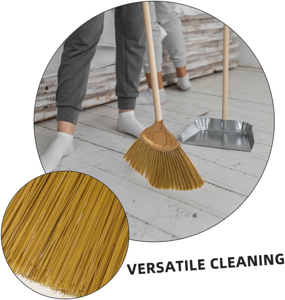 2pcs Ceiling Broom Replacement Head Plastic Sweep Dust Mop for Kitchen Wall Indoor
