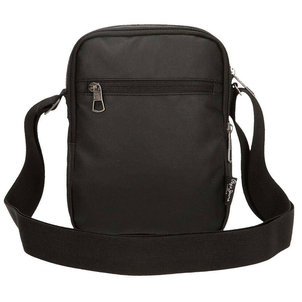Pepe Jeans Dortmund Umhängetasche, grau, 17 x 22 x 7,5 cm, Baumwolle, Polyester und PU. 2,81 l von Joumma Bags, grau, Talla única, Umhängetasche