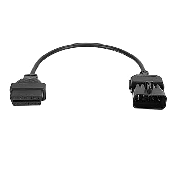 10Pin to 16Pin OBD2 Adapter Cable Compatible forVauxhallOpel, Diagnostic Adapter Cable Fit, OBD2 Car Extension Diagnostic Tool Connector Cable, OBD2 Diagnostic Cable, Vehicle Interface Adapter