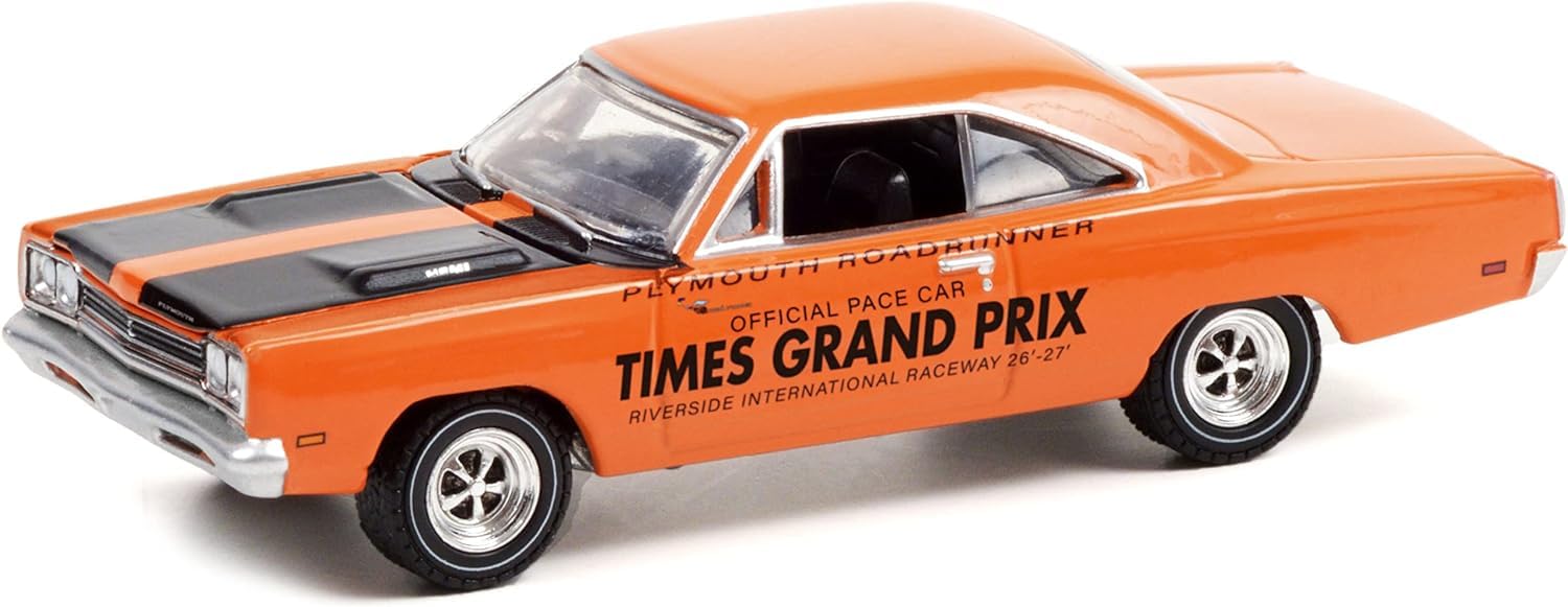 Plymouth Roadrunner 1969 1/2 440 6BBL – Ertl 1/18, Jaune, Diecast