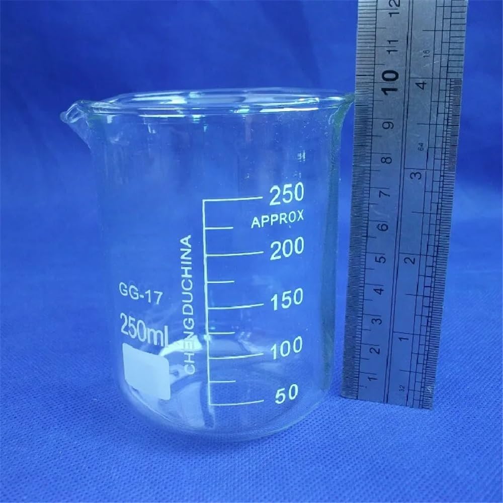 Laborglaswaren 8 teile/los Labor Becher 250ml Glas Becher 250ml Form Mit Graduierung Und Auslauf 3,3 Glas