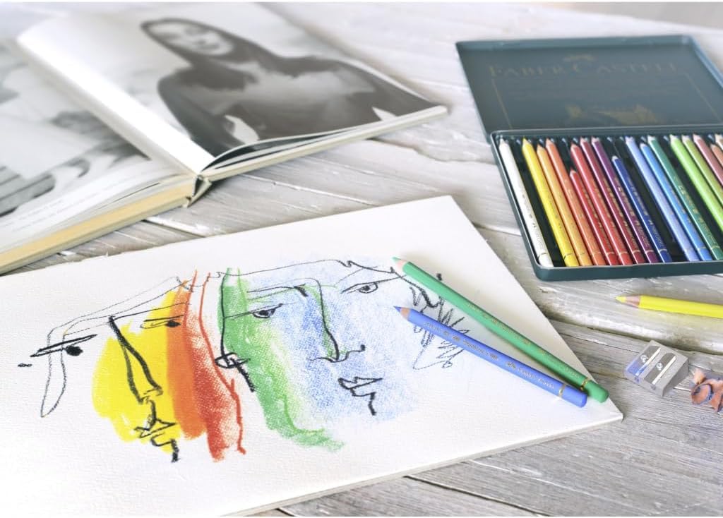 Faber-Castell 110036 - Künstlerfarbstift Polychromos, 36er Metalletui (Metalletui + Zubehör)