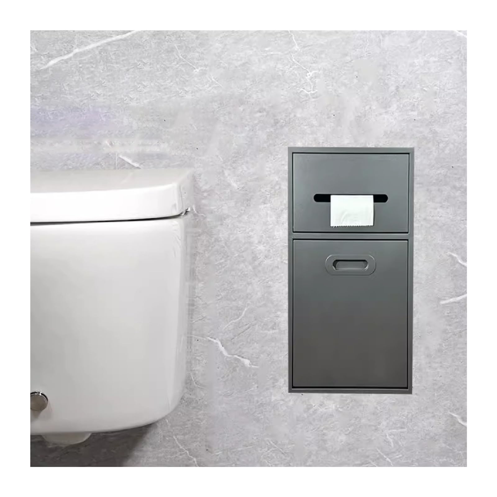 Nicchia da bagno a incasso, porta carta igienica impermeabile e shampoo, ideale per articoli da toeletta e organizzazione del bagno