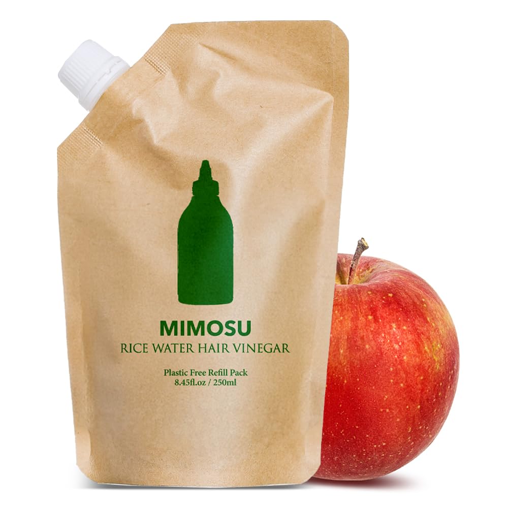 mimosu Apple Cider Vinegar Hair Rinse with Rice Water Refill 8.45 oz