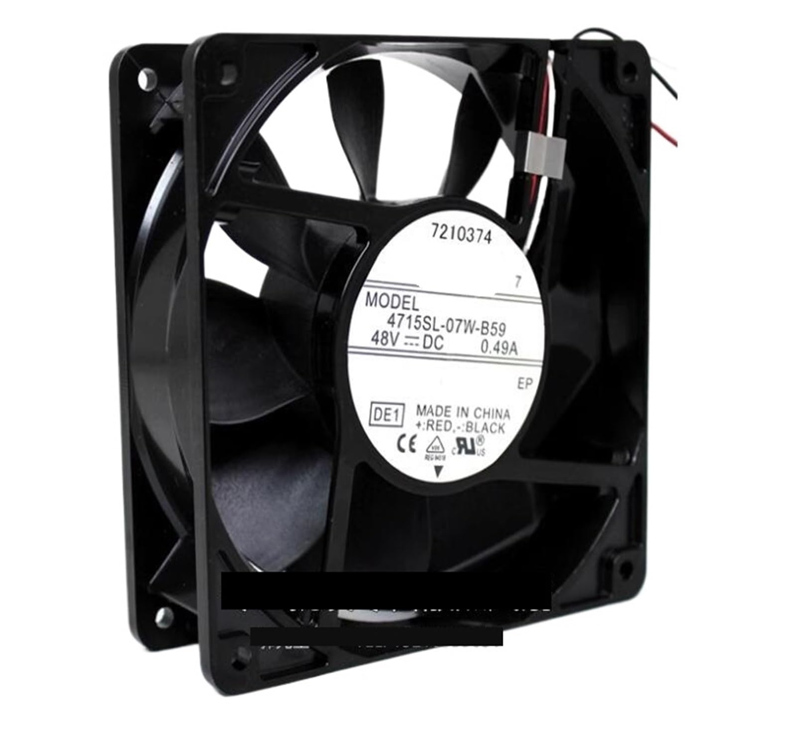 Ventilateur de refroidissement 48V 120mm pour armoire électrique NMB 4715SL-07W-B59