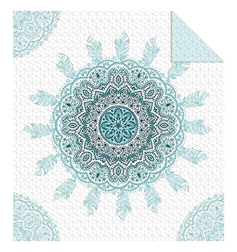 Couvre-lit moderne aux finitions haut de gamme motif mandala K022 220x240cm