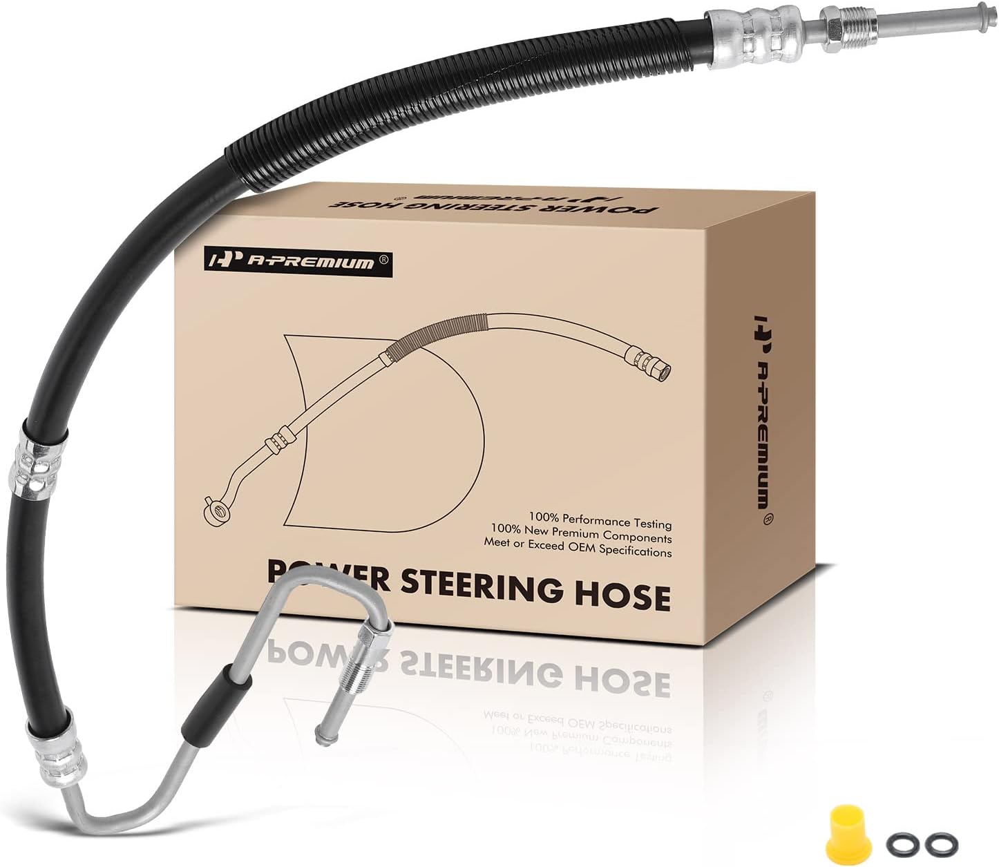 A-Premium Power Steering Hose Pressure Hose Line Assembly Compatible with Dodge Ram 1500 2009-2010 3.7L/4.7L & Ram 1500 2011-2012 3.7L/4.7L, Pump To Gear/Rack Pinion