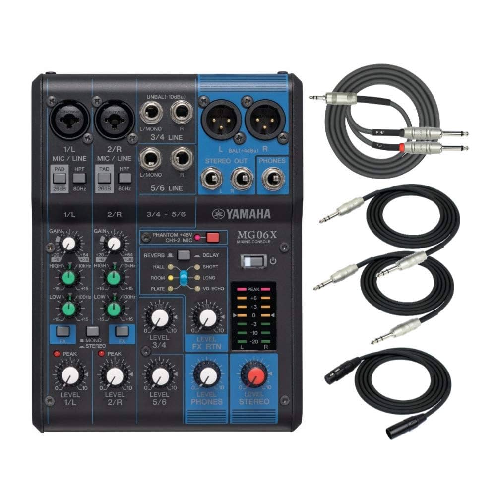 Yamaha MG06X DJミキサー MG06X | 6-CH COMPACT MIXER WITH EFFECTS | Tom Lee Music