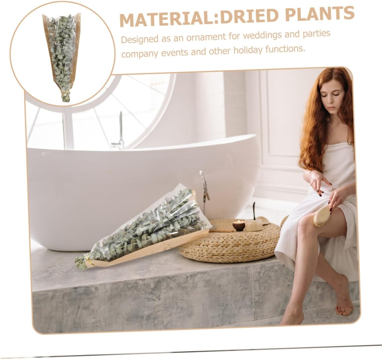 Dried Eucalyptus Stems Lavender Bouquet for Shower Hanging Natural Fresh Eucalyptus Leaves with Dried Lavender Sprigs Bathroom Plant Décor