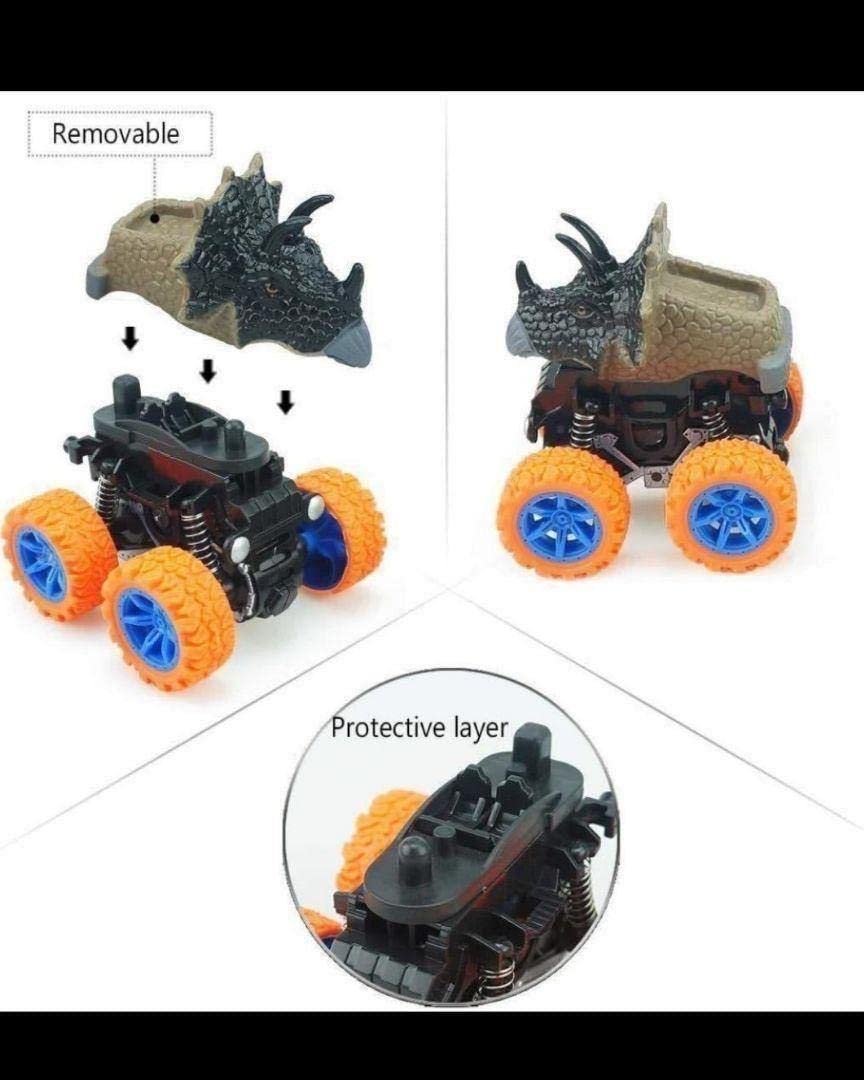 Amazon.co.jp: ！恐竜プルバックカー 6個セット モンスター
