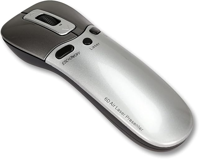 Magic Mouse 3 in 1 Air Mouse & Presentation Remotes, with Wheel and Wireless Presenter Red Light Pointer, suit for Windows, Mac, iPad With adapter ,Lazy Remote ,Laptop, TV Box,Battery Operated (10m )