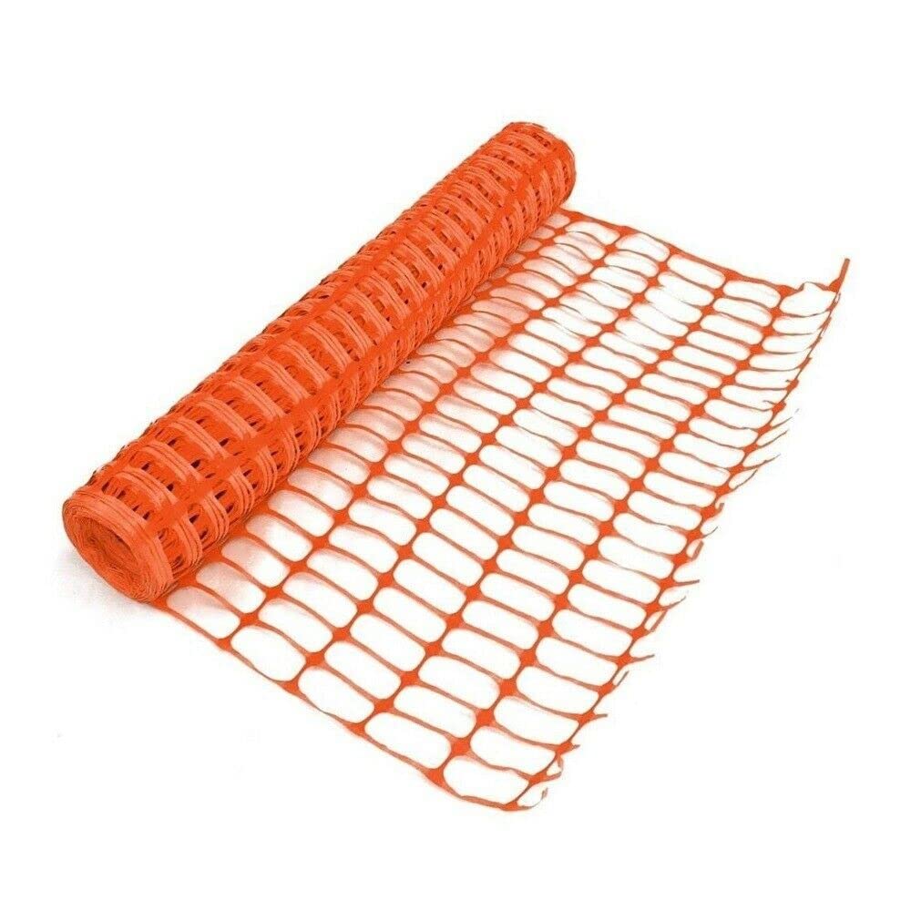 Yuzet 1m x 1m Orange Barrier mesh Garden Fence Heavy Duty High Density Plastic Fencing