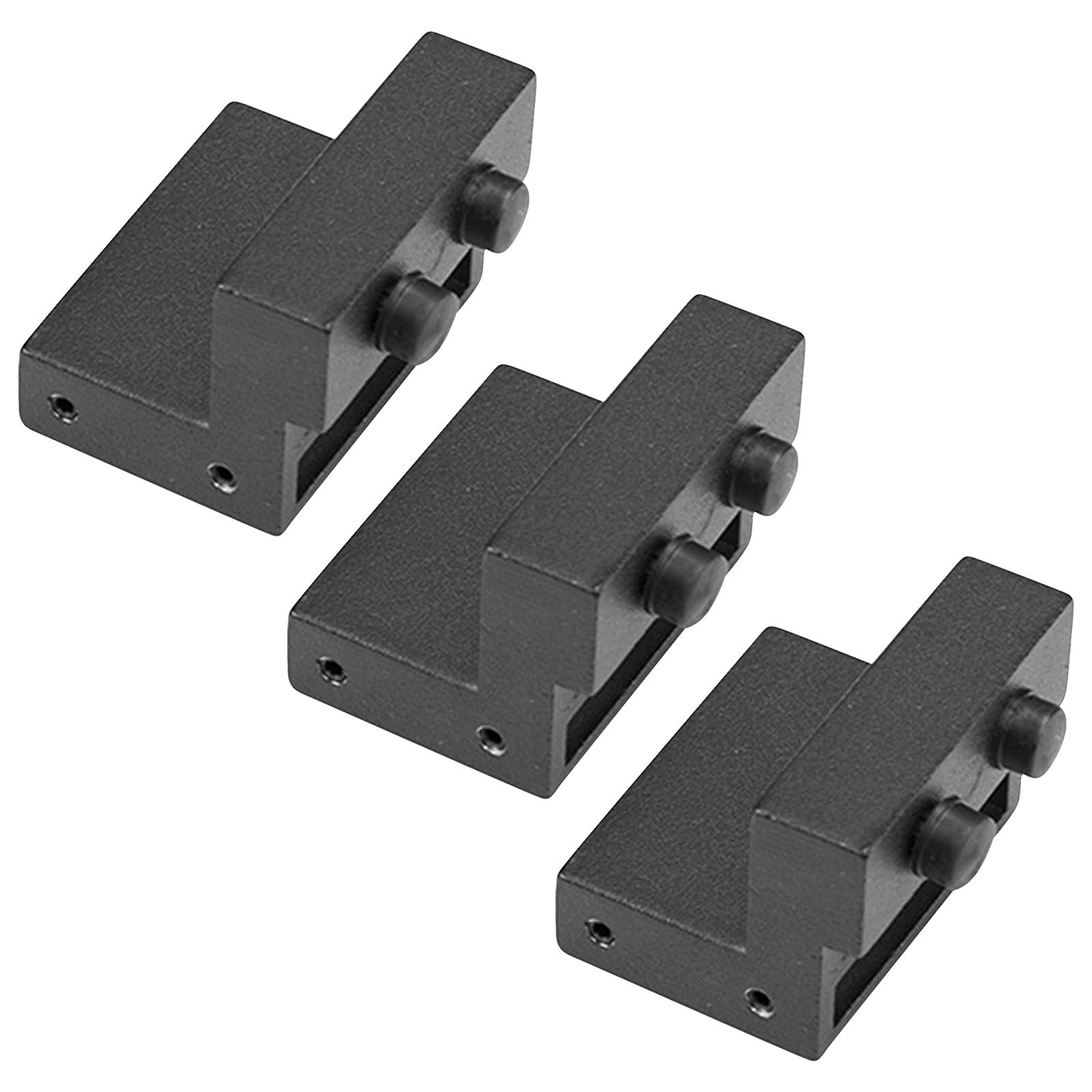 Butoirs de porte de grange en acier carbone silicone pour rail de porte coulissante noire
