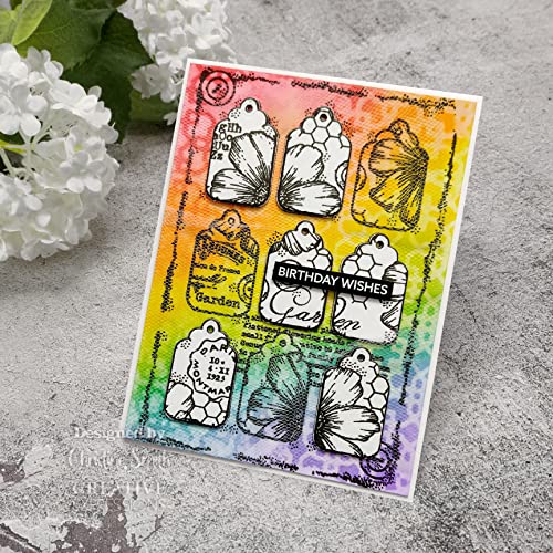 Woodware Francoise Collection-Nine Tags-Clear Stamp, 6 x 4 inches, Transparent - Image 3