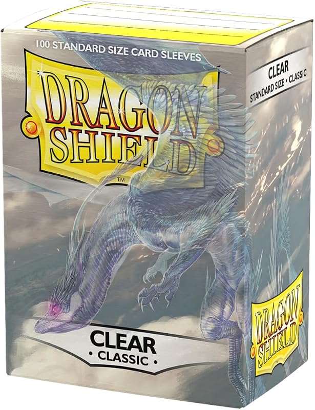Mangas clásicas de tarjeta de tamaño estándar | 100 CT - Mangas de TCG premium lisas y resistentes - Compatibles con Pokemon, Flesh & Blood, One Piece y Magic the Gathering | Limpiar