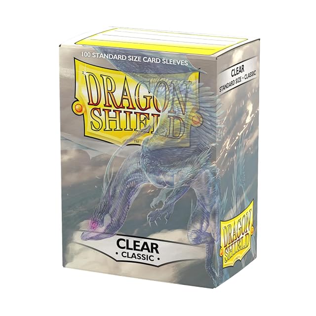 Dragon Shield Standard Size Card Classic Sleeves 100 CT - Smooth Tough Premium TCG Sleeves - Compatible with