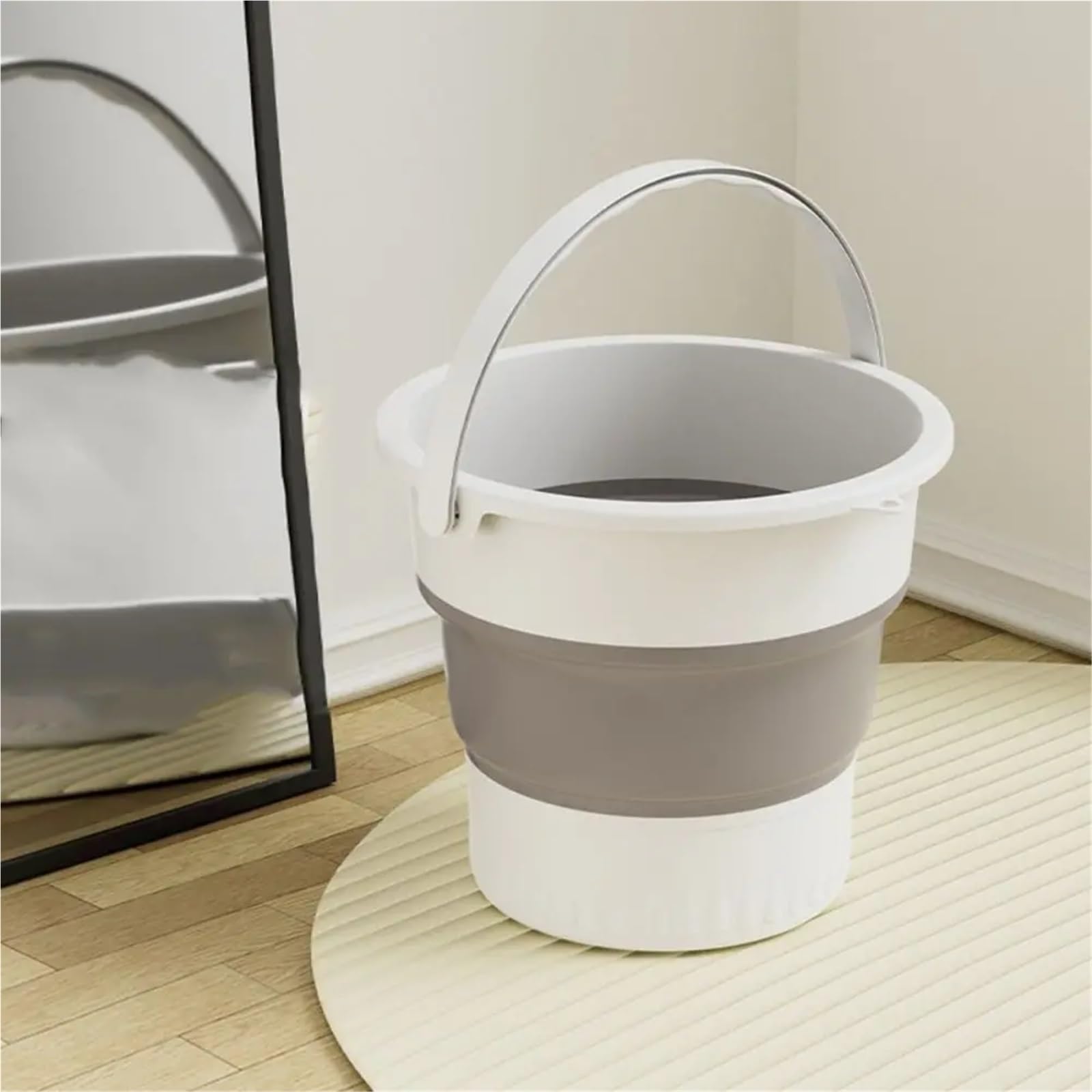 Secchio Pieghevole Secchio pieghevole da 5/10/17 litri, portatile, multiuso, salvaspazio, secchio for la pesca all'aperto, lavaggio auto(Color2,17L)