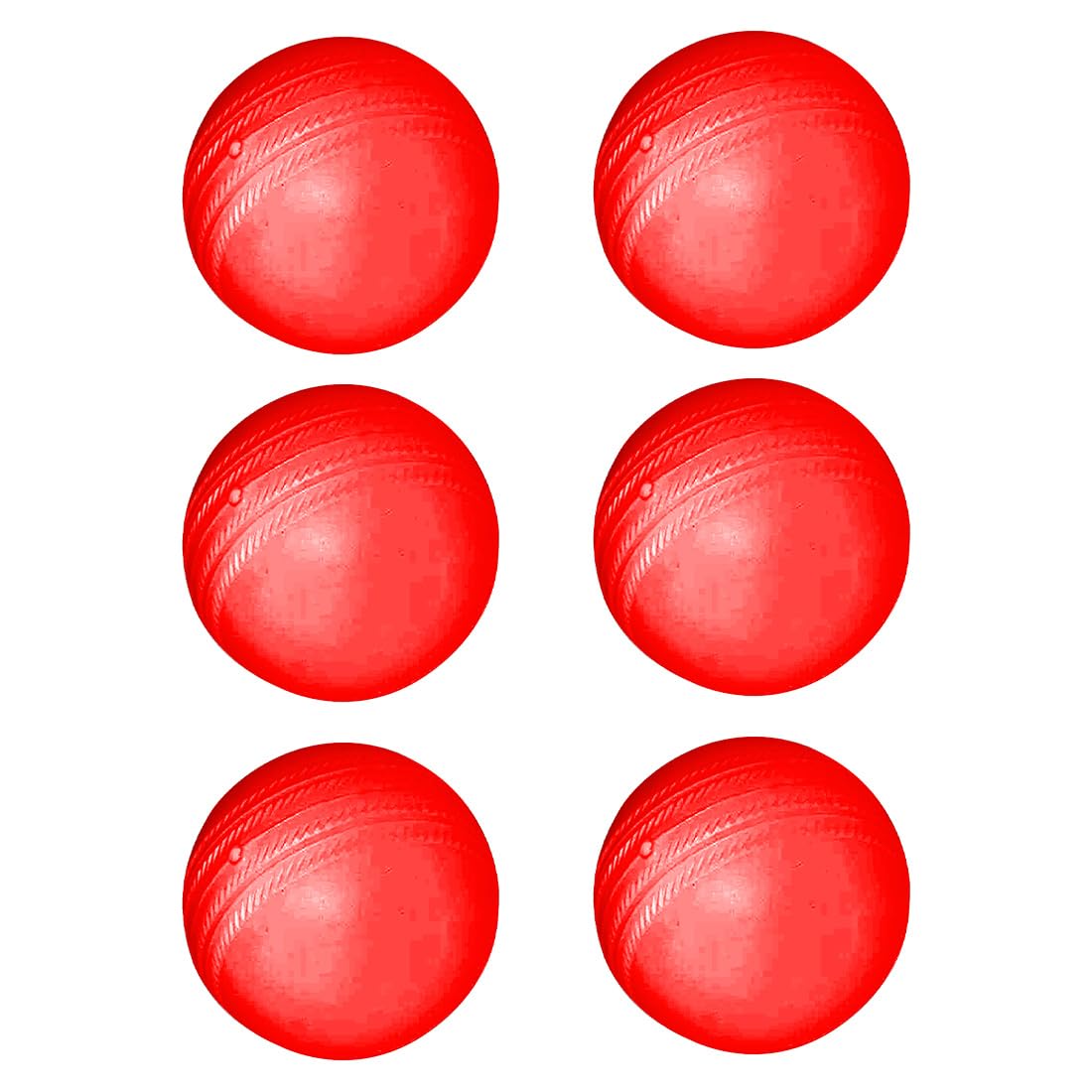 TEAM FS SPORTS Plastic Cricket Ball 40gm – Pack of 6 | Red Colour | Lightweight Practice Ball for Kids & Adults | Durable & Safe for Indoor Outdoor Play-image-24