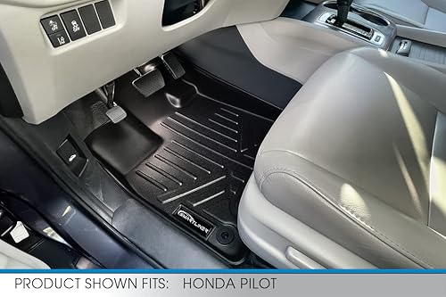 Miniatura 2 de SMARTLINER Revestimientos de suelo de ajuste personalizado, para Honda Pilot 2016-2022, revestimiento de primera fila solo - Revestimientos de piso