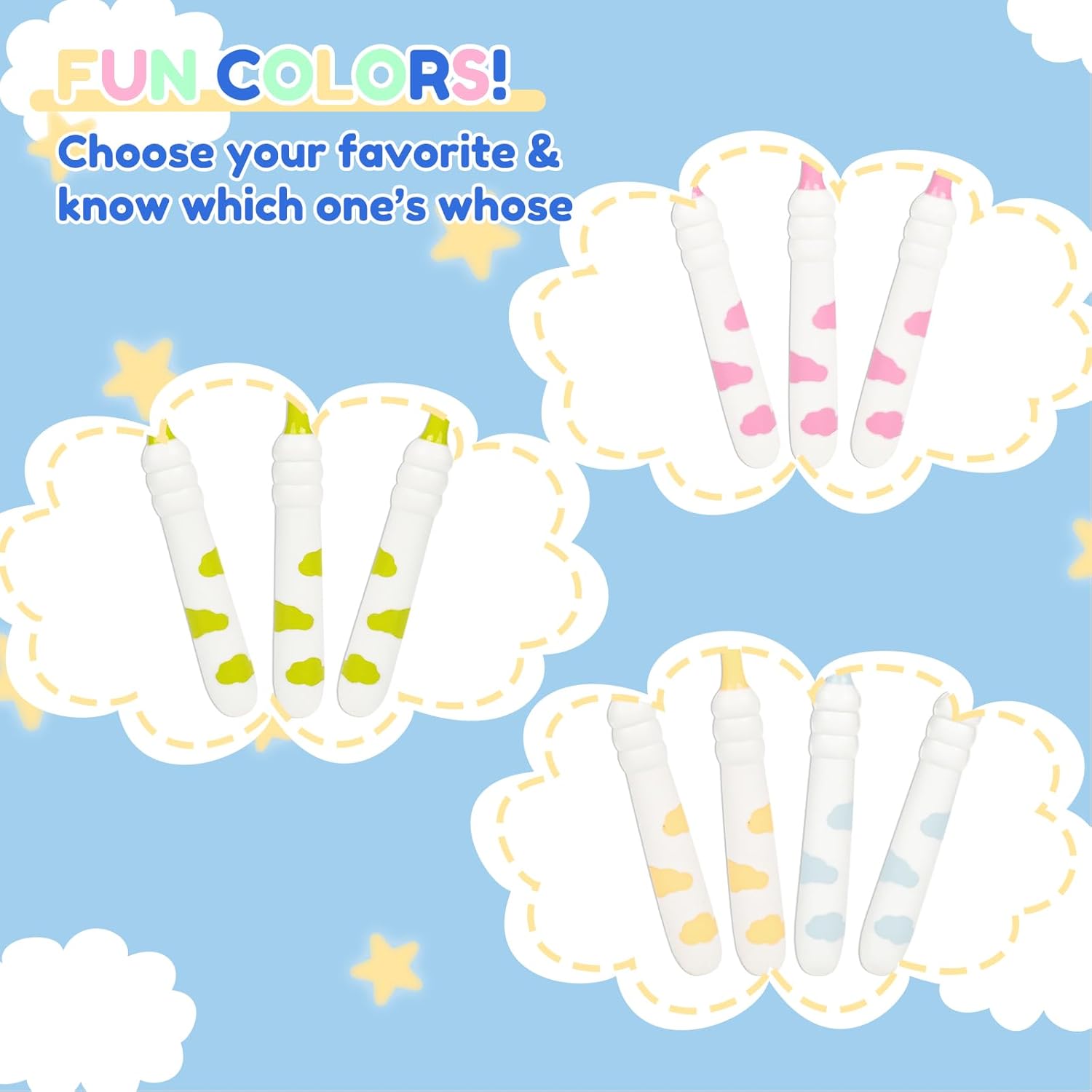 Disposable Kids Toothbrushes Individually Wrapped Kids Tooth Brush 4 Colors Soft Children Toothbrush Helps Prevent Tooth Decay & Gum Diseas for Family Travel Picnics Boys Girls (200)