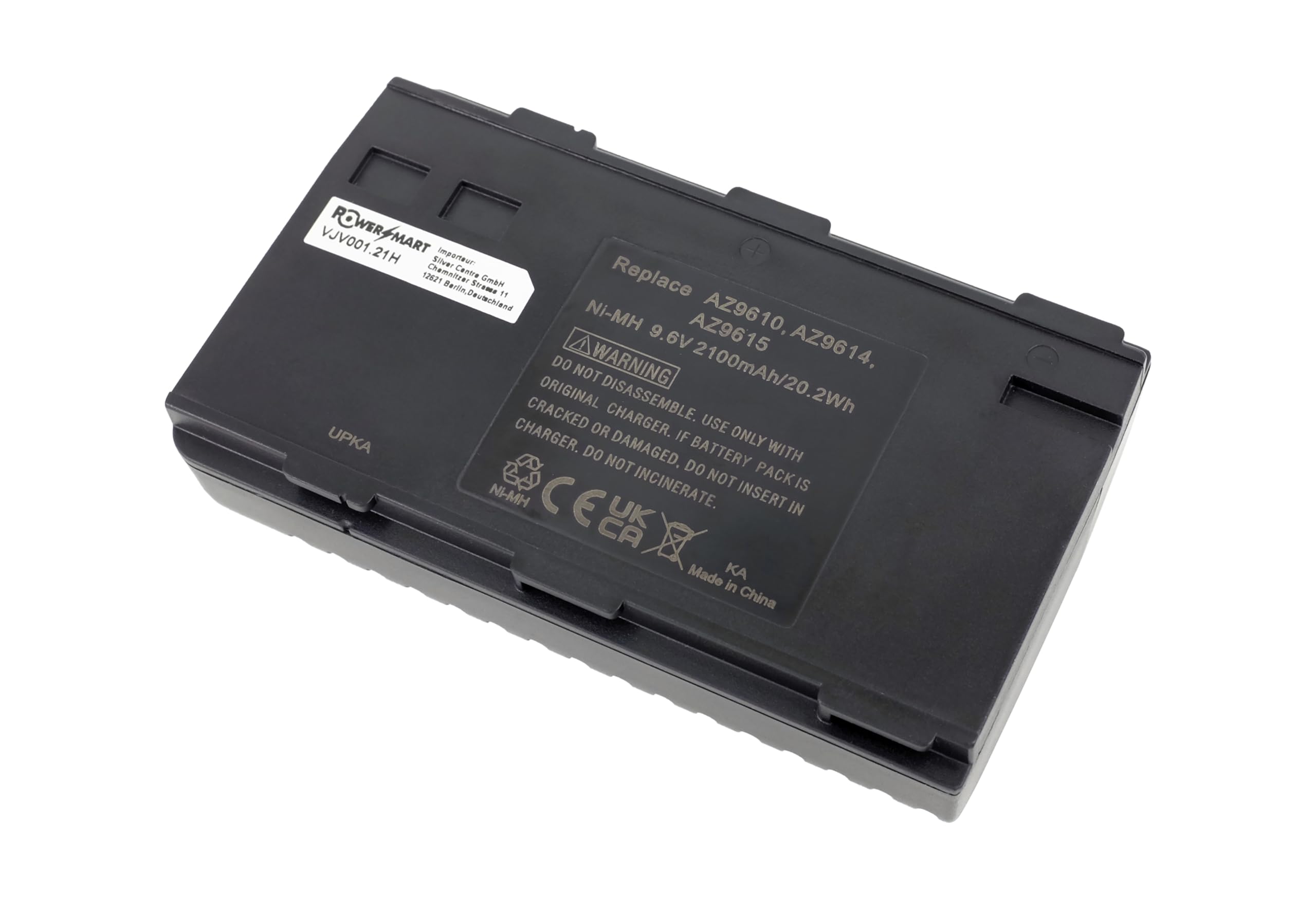 PowerSmart® 9.6V 2000mAh Batterie pour JVC GR-A1E, GR-A30, GR-C7, GR-C9, GR-C11, GR-C25, GR-C55, GR-C250, GR-C707, GR-S35, GR-S55, GR-S75, GR-S99, GR-S707, BN-BP31, NB-P5U, NB-P6U, NB-P7U, NB-P8U