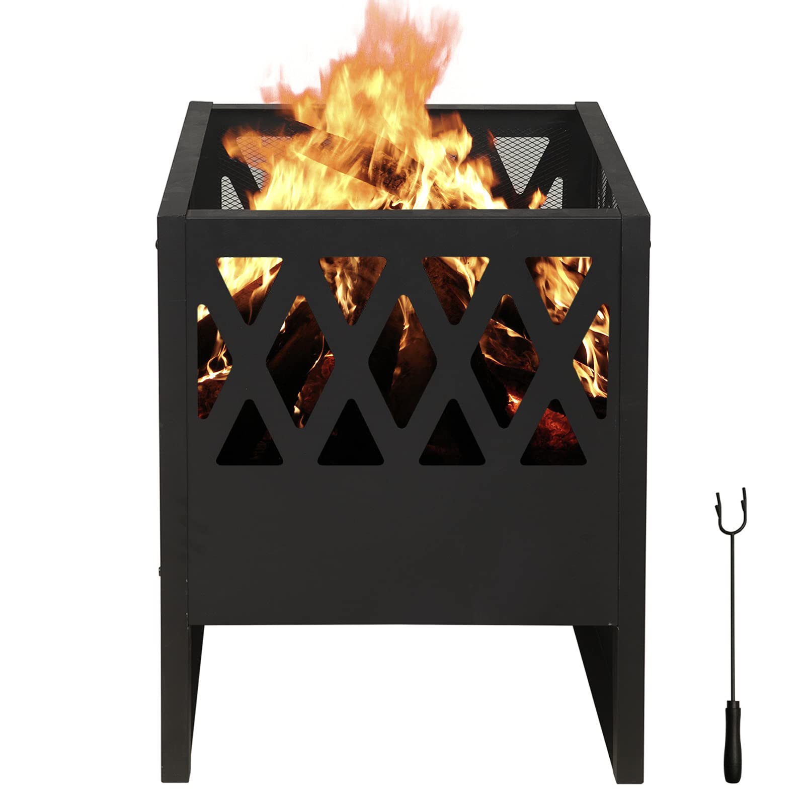 Buy CharaVector Outdoor Wood Burning Burn Barrel Fire Pits 28” Large