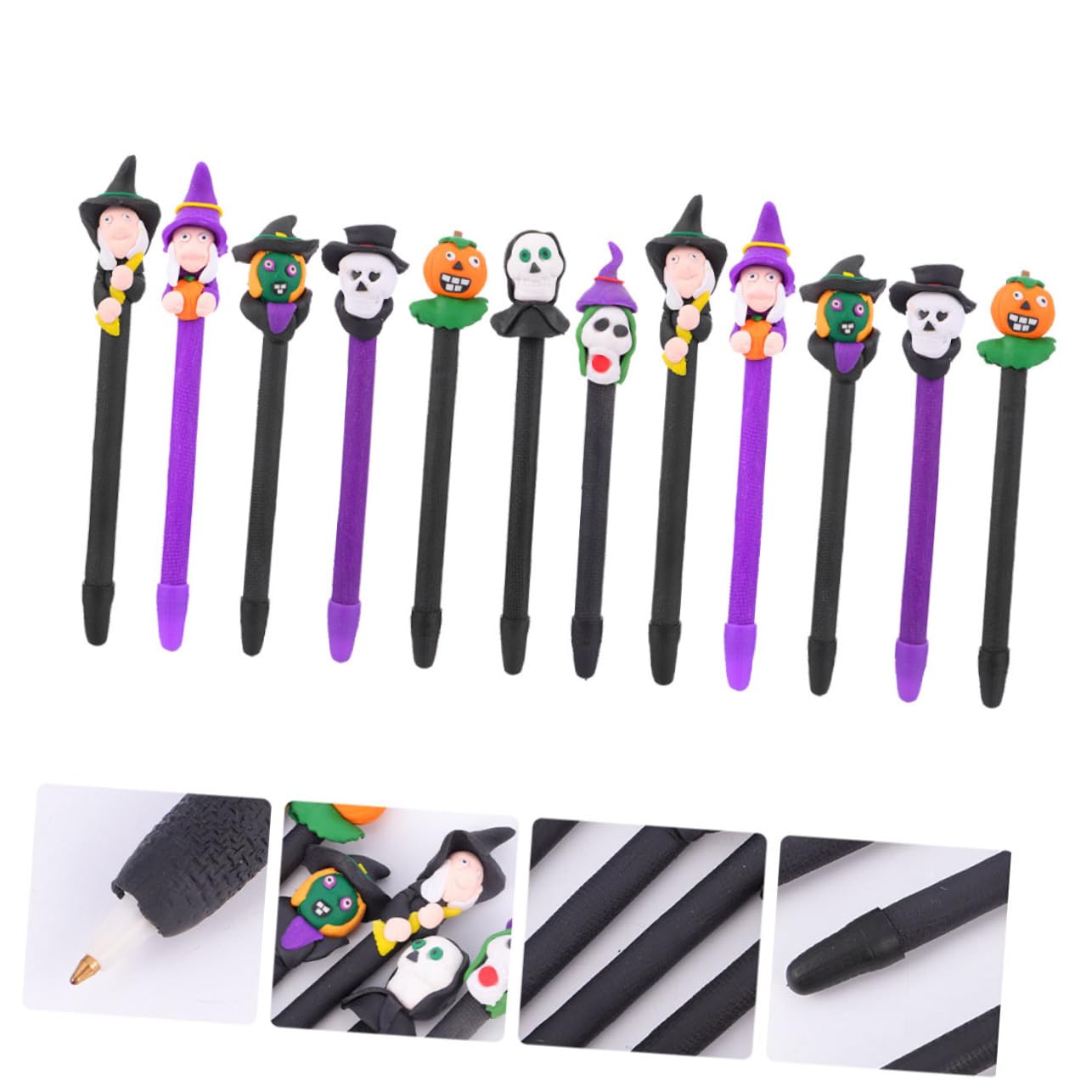 NUOBESTY 6 Set Penna A Sfera Di Halloween Marcatore Marcatori Adesivi Gel Evidenziatori Penna Di Halloween Penna A Sfera Creativa Di Halloween Penna Creativa Argilla Polimerica 12 Pezzi * 6
