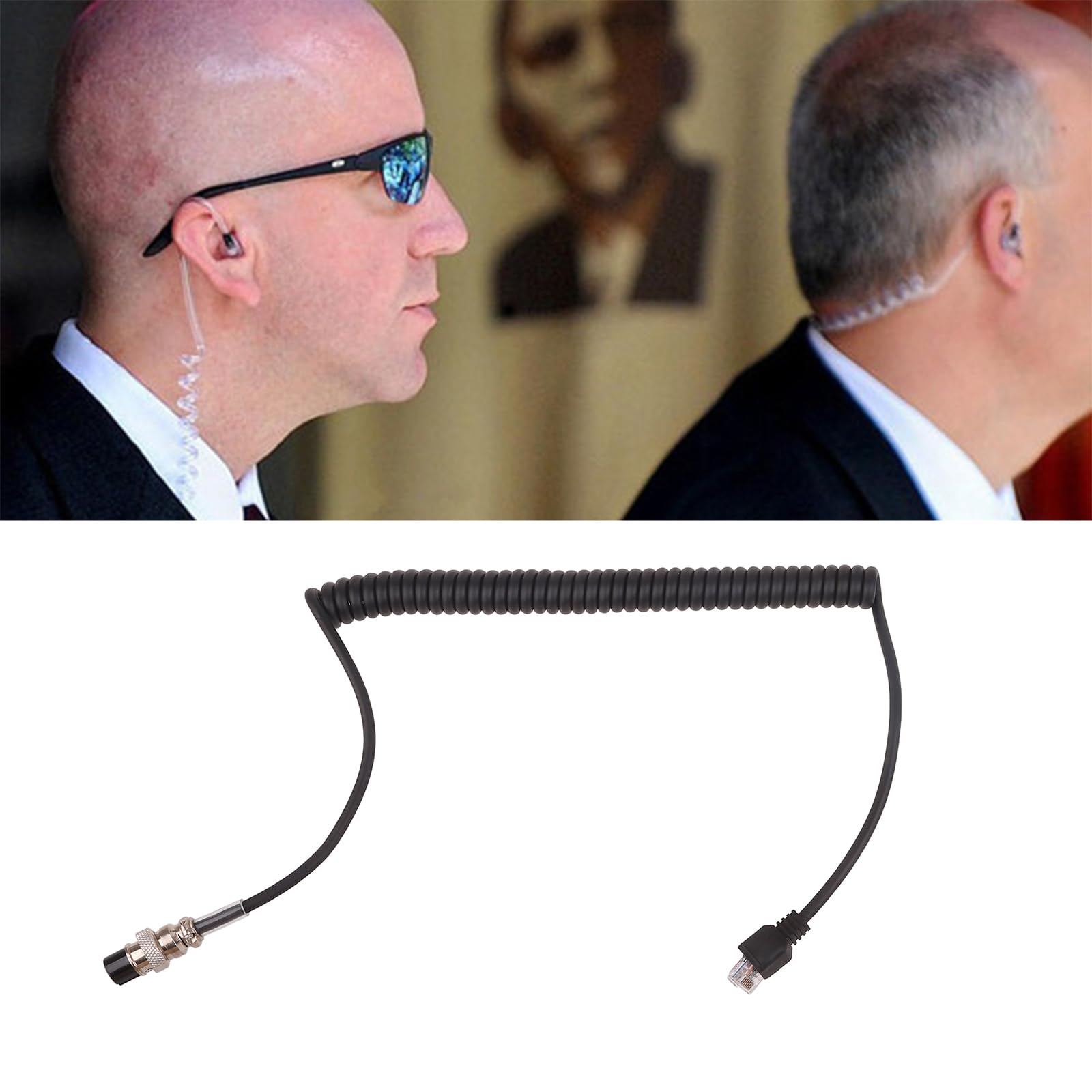 Necvior Two Way Radios Speaker Mic Cable 8 Pin to RJ45 Speaker Cable for Yaesu FT-847 FT840 FT-1000 FT-2000 FT920 FT950 Rj45 8-pin Modulars T-Adapter